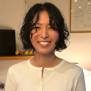ショート パーマ レディースパーマ/ 合田 有一朗のヘアスタイル