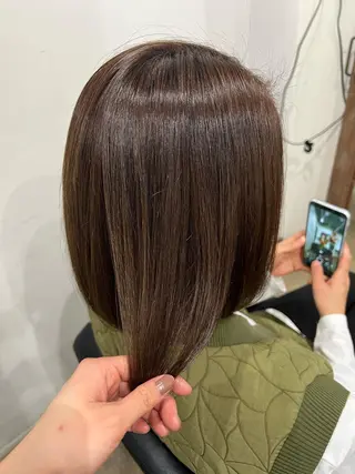 ミディアム カラー nito misakiのヘアスタイル