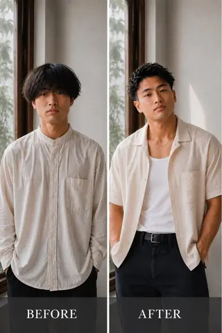 ショート メンズ 石川 修一のヘアスタイル