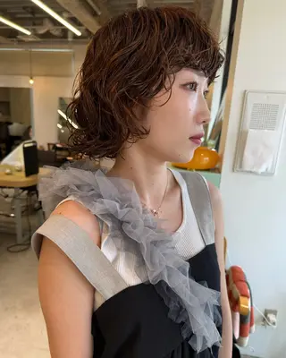 ショート 似合わせパーマ/ kazuのヘアスタイル