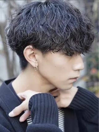 ショート パーマ メンズ SENTA✨メンズ パーマ✨fifth栄のヘアスタイル