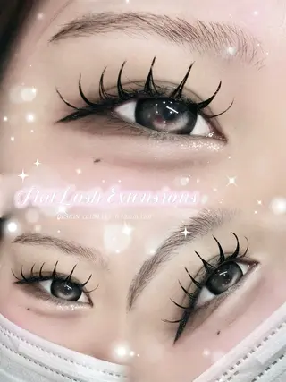 マツエク・マツパ 束感まつげ🎀美眉 NANAMIのマツエク・マツパデザイン
