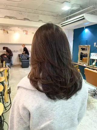 ロング カラー ヘアアレンジ 山崎 澪 レイヤーカット/大宮のヘアスタイル