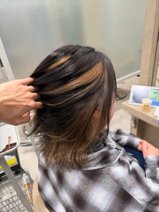 セミロング カラー EARTH菊名店👾 ひらのすぐるのヘアスタイル