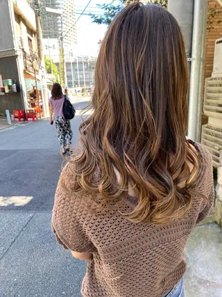 ロング Sabby氏川洸希 パーマのヘアスタイル