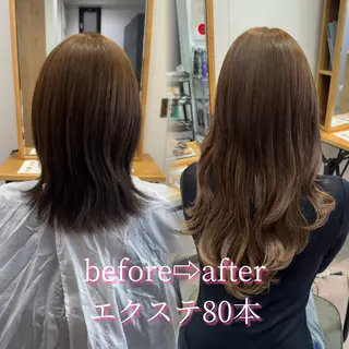 ロング カラー ヘアアレンジ 髪質改善縮毛矯正/ エクステ/ひふみ🌛のヘアスタイル