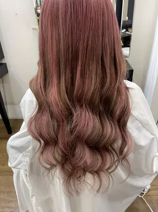 ロング ハナ💎中韓/艶髪 ハイトーン/エクステのヘアスタイル