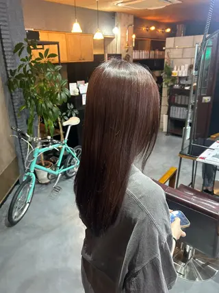 ロング カラー 倉本 美優のヘアスタイル