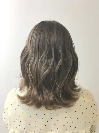 ミディアム カラー yoshi ☆のヘアスタイル