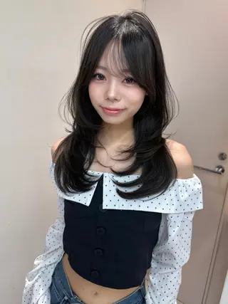 セミロング カラー 《髪質改善✖️オリー ブ🧸》小嶋拓也のヘアスタイル