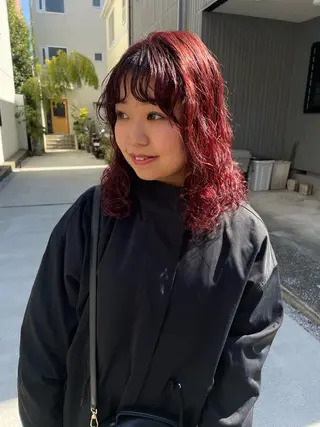 ミディアム カラー パーマ 🪐ナチュラルモード ヘア🪐honokaのヘアスタイル