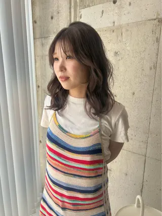 セミロング カラー personマオ♡ girly/姫カットのヘアスタイル