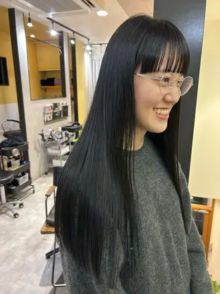 ロング カラー hubhair レイヤー/透明感のヘアスタイル