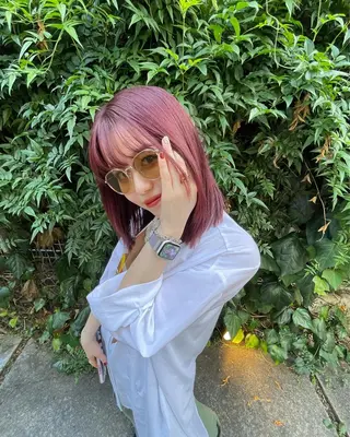 セミロング カラー ♡レイヤーカット れお♡のヘアスタイル