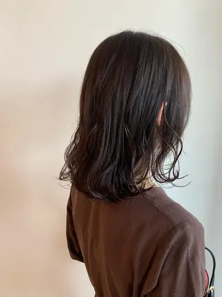 ミディアム カラー 早稲田/ショート/ 髪質改善/艶カラーのヘアスタイル