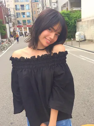 ショート カラー ヘアアレンジ 柔らか垢抜けｶﾗｰと ｶｯﾄ🫧ASUKAのヘアスタイル