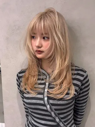 セミロング Yuta✂︎ 韓国レイヤー🪽のヘアスタイル