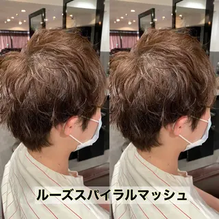 ショート パーマ メンズ ⭕️メンズパーマ⭕️ 山口 裕太郎のヘアスタイル