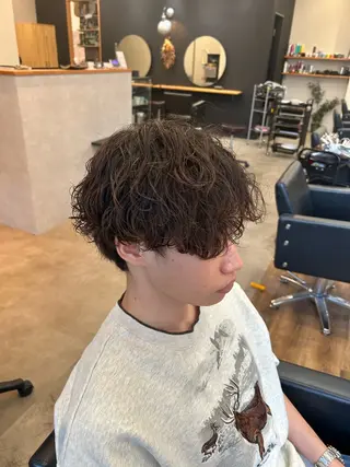 パーマ メンズ アユム/ウルフ特化 /BLEACHi高崎のヘアスタイル