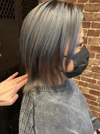 ショート カラー パーマ ヘアアレンジ メンズ キッズ ネイル マツエク・マツパ アイブロウ 久木原 ゆりのヘアスタイル