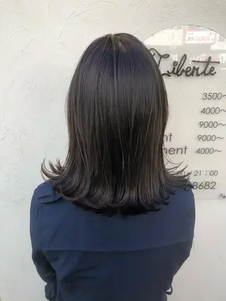 ミディアム 熊崎 樹のヘアスタイル