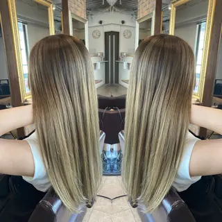 セミロング カラー 美髪・艶髪特化美容師 RYOJIのヘアスタイル