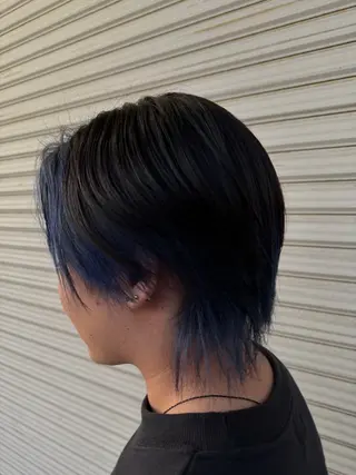 カラー メンズ 艶カラー×デザイン カラー特化/値賀大樹のヘアスタイル