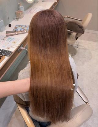 ロング ハイトーン/韓国ヘア senaのヘアスタイル