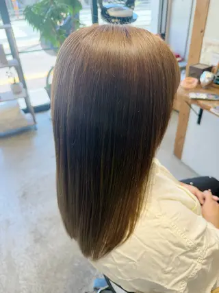 セミロング 大濠/髪質改善/オリ ーブ/Chihiroのヘアスタイル