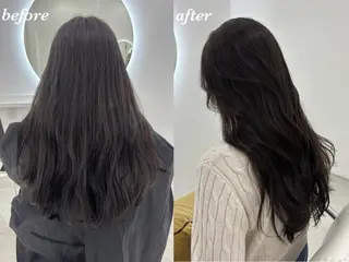ロング カラー 【aini天王寺】 𝐚𝐢𝐫𝐢✂︎のヘアスタイル