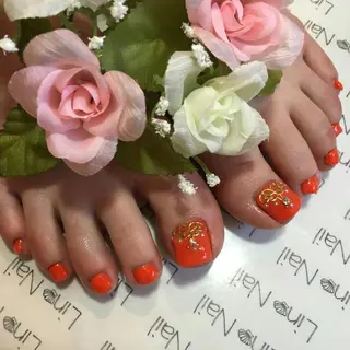 カラー ショート ネイル まつエク Lino Nail sekitomiのネイルデザイン