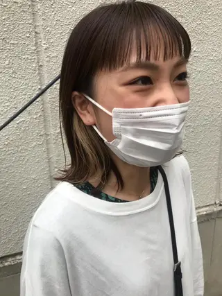 ミディアム ayane⭐️ボブ・ ショート・パーマのヘアスタイル