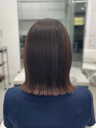 ミディアム 髪質改善×ブリーチ なしカラー/桃愛のヘアスタイル