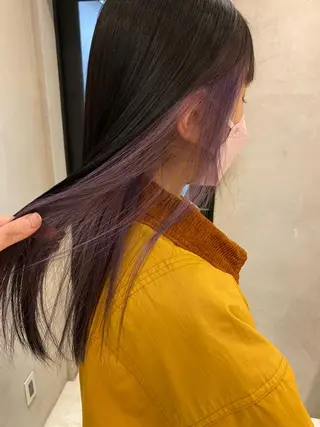 ロング 新宿/顔周りカット +レイヤー＝しずく♩のヘアスタイル