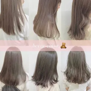 セミロング カラー ヘアアレンジ ayaka 🍨のマツエク・マツパデザイン