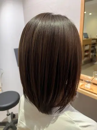 セミロング 東梅田徒歩5分☆髪質 改善☆笹次ユウタのヘアスタイル