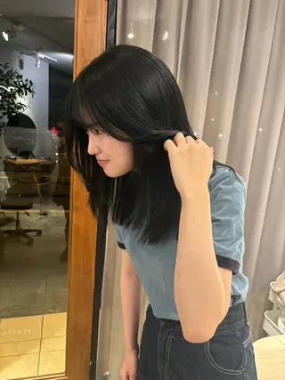 セミロング カラー 🐼 こゆきのヘアスタイル