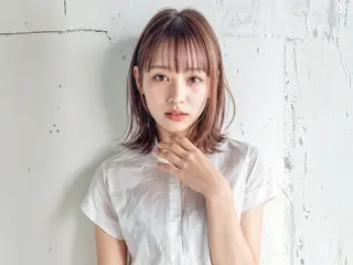 ミディアム カラー pif designのヘアスタイル