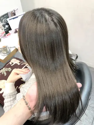 セミロング カラー グレージュ/髪質改善 Yamato.hのヘアスタイル