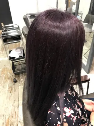 ロング カラー 水原 恵莉香のヘアスタイル