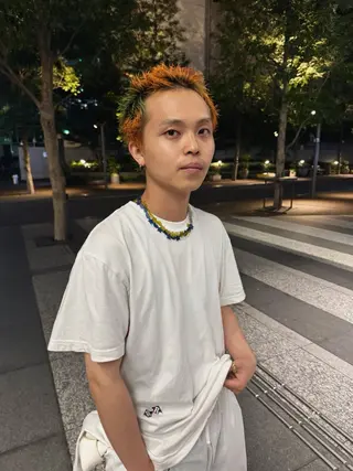ショート カラー メンズ 難波 晃助のヘアスタイル