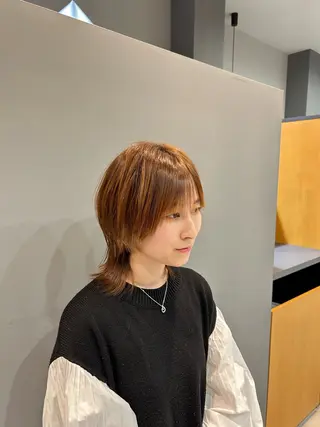 ミディアム 西岡 桂治のヘアスタイル