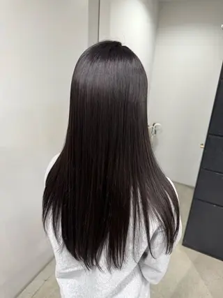 ロング ワンカラー／ブリーチ モデル募集/愛紗のヘアスタイル