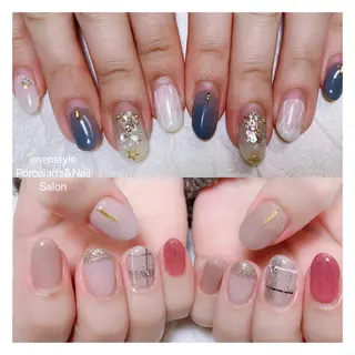ミディアム ネイル 🐾enen style 🐾のネイルデザイン