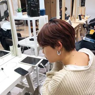 ショート カラー ボブ/salut町田 🧡kanaのヘアスタイル