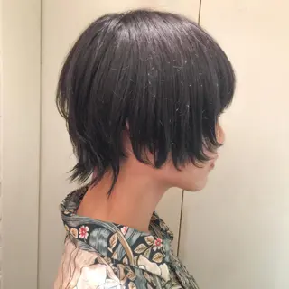 カラー ブリーチ/ウルフ特化 渋谷カルチャー交差点のヘアスタイル