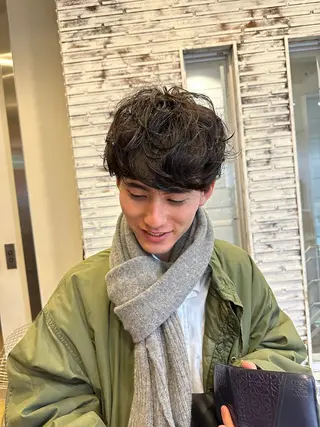 パーマ メンズ 🌈村松滉太髪質改善 レイヤーカット🌈のヘアスタイル