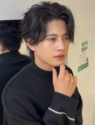 ミディアム 【池袋メンズカット】 美容師ナルセ✂️のヘアスタイル