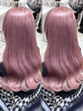 セミロング カラー 盛れる顔周り🤍渋谷 Risa🎀のヘアスタイル