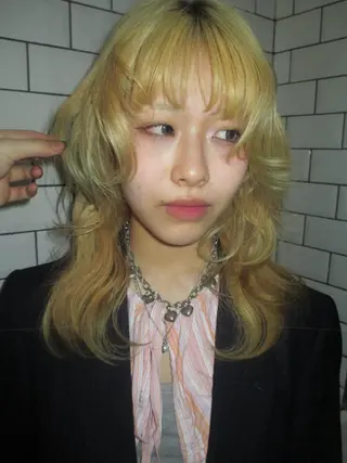 ロング カラー ヘアアレンジ minto/ パーマモデル募集中のヘアスタイル